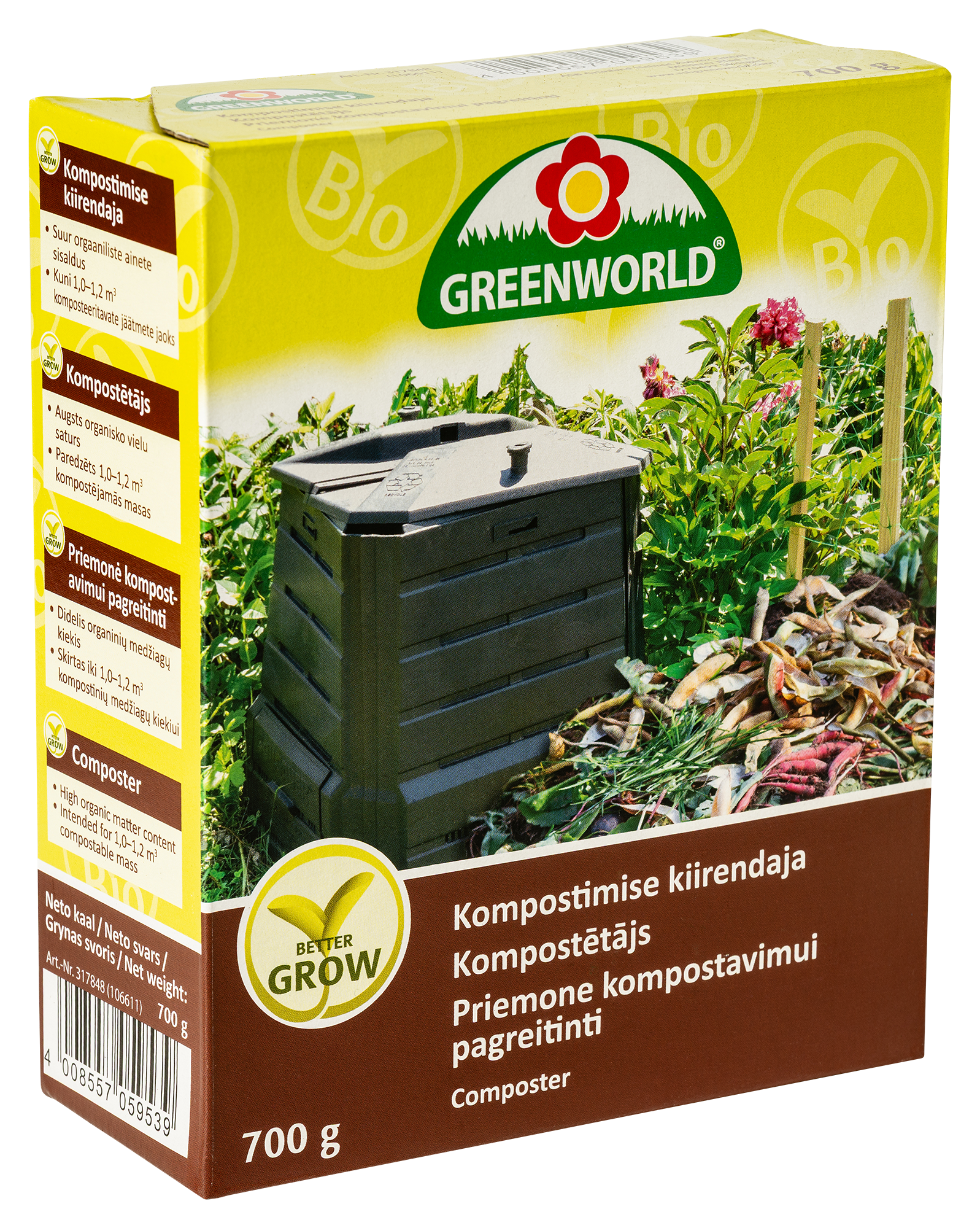 GREENWORLD Kompostētājs 700g