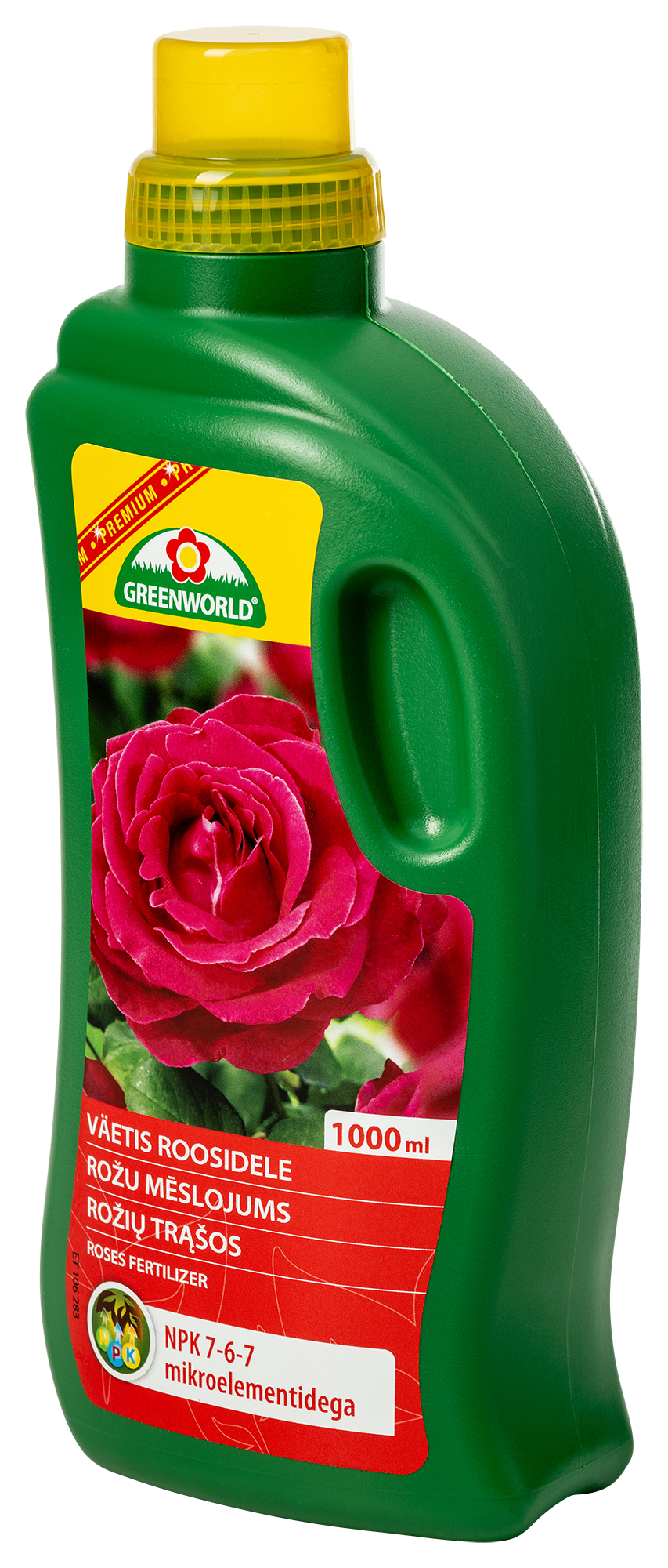 GREENWORLD Rožu mēslojums 1L