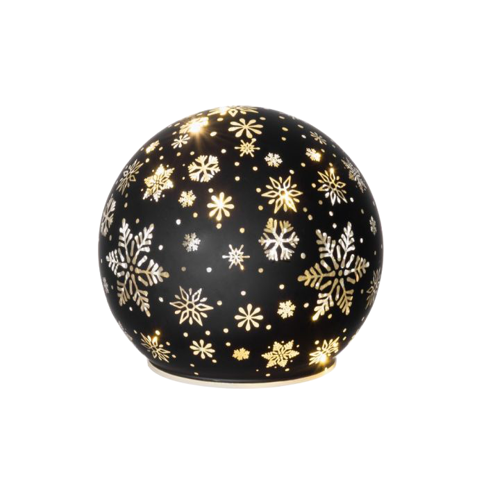 3D LED dekoratīva stikla bumba