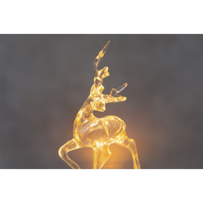 Akrila briedis ar LED gaismiņām