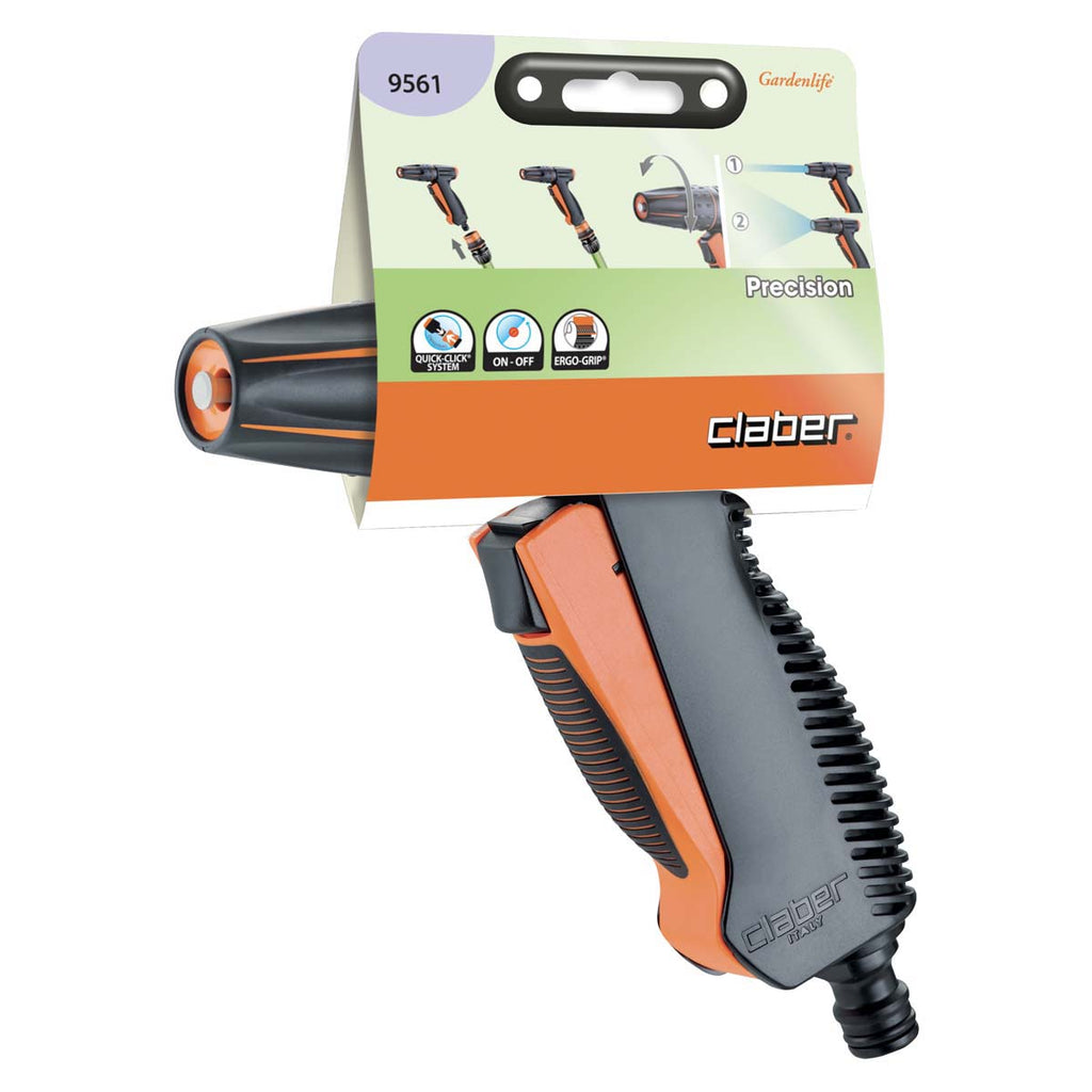 CLABER Precision Comfort laistīšanas pistole ar gumijotu rokturi