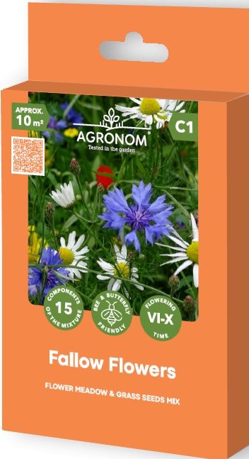 Puķu un zāļu sēklu maisījums Fallow Flowers 0.045kg