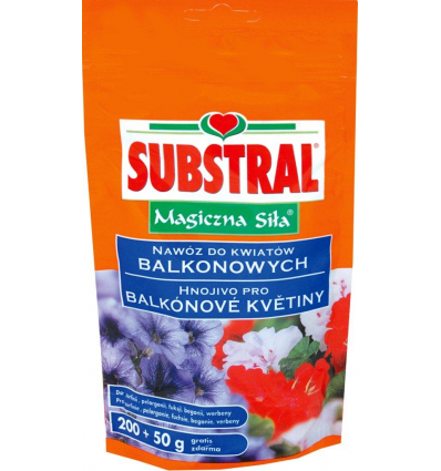 SUBSTRAL šķīstošais mēslojums balkona puķēm 250g